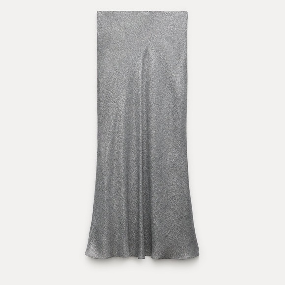 ZARA SHIMMERY LONG SKIRT ZW COLLECTION - Picture 8 of 11
